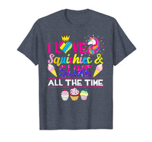 Load image into Gallery viewer, Love Squishies &amp; Slime Time Rainbow Unicorn Narwhal T-Shirt
