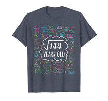 Load image into Gallery viewer, Square Root of 144 12th birthday T-Shirt for 12 years old
