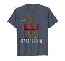 Load image into Gallery viewer, California Flag Bear Red Skateboard Vintage Graphic T-Shirt
