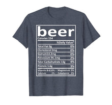 Load image into Gallery viewer, Beer Nutrition Thanksgiving Costume Food Facts Xmas Gifts T-Shirt
