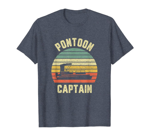 Vintage Pontoon Captain Shirt Funny Pontoon Boat T-Shirt