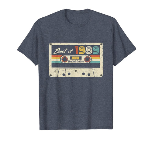 Vintage Best Of 1989 30th birthday Gift Retro Cassette Tape T-Shirt