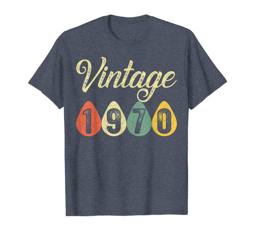 Vintage Retro 1970 50 Years Old 50th Birthday Gift Men Women T-Shirt-173074