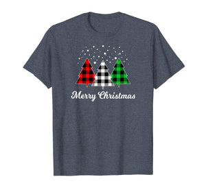 Christmas Santa Tree Xmas Christmas July Holiday Plaid Funny T-Shirt