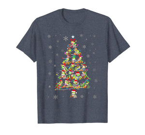 Cute Frog Christmas Tree gift decor Xmas tree T-Shirt