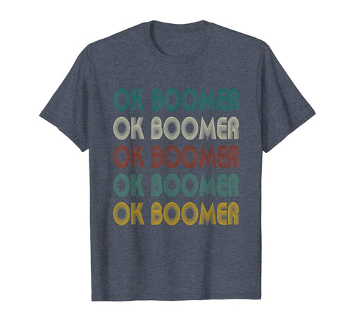 Vintage Ok Boomer Multiline Text Meme  T-Shirt