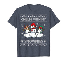Load image into Gallery viewer, Chillin With My Snowmies Funny Ugly Christmas Pajama Xmas T-Shirt
