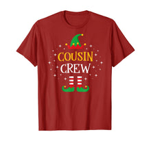 Load image into Gallery viewer, Cousin Crew T Shirt Cute Xmas Elf Party Pajama PJ Matching T-Shirt
