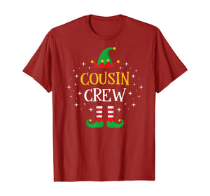 Cousin Crew T Shirt Cute Xmas Elf Party Pajama PJ Matching T-Shirt