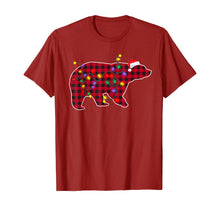 Load image into Gallery viewer, Christmas Decorations Red Plaid Buffalo Bear Xmas Pajamas T-Shirt
