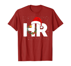 Christmas Human Resources Santa Claus Hat Wreath Xmas Gifts T-Shirt
