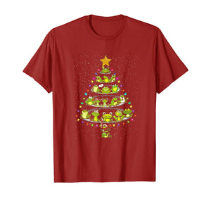 Cute Frog Christmas Tree Gift Decor Xmas Tree T-Shirt