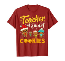 Load image into Gallery viewer, Christmas Teacher Of Smart Cookies Funny Teacher Xmas Gift T-Shirt
