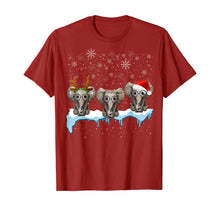 Load image into Gallery viewer, Christmas Pajama Three Hippie Elephants Costume Xmas gift T-Shirt
