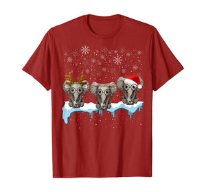 Christmas Pajama Three Hippie Elephants Costume Xmas gift T-Shirt