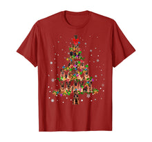 Load image into Gallery viewer, Cute German Shepherd dog Christmas Tree gift decor Xmas tree T-Shirt
