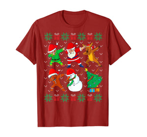 Dabbing Christmas Ugly Xmas Sweater Santa Dab Squad Kids Boy T-Shirt