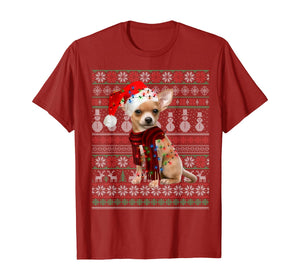 Chihuahua Dog Ugly Christmas Sweater Funny Xmas Gift T-Shirt