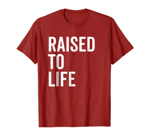 Raised To Life Shirt Christian Baptism New Believer Gift Tee