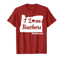 Load image into Gallery viewer, Red For Ed Shirt Oregon #RedforED Teacher
