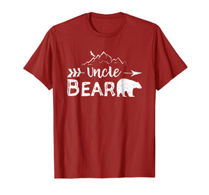 Mens Uncle Bear Shirt Matching Family Aunt And Uncle Camping Gift