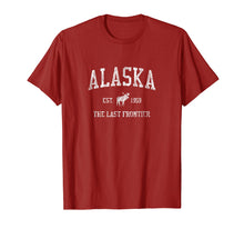 Load image into Gallery viewer, Alaska T-Shirt Vintage Sports Design Alaskan Moose Tee
