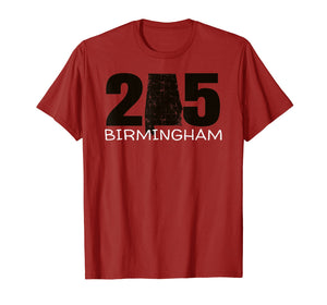 Birmingham Alabama State Pride TShirt Area Code 205
