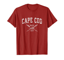 Load image into Gallery viewer, Cape Cod MA Nautical T-Shirt Vintage US Flag Tee
