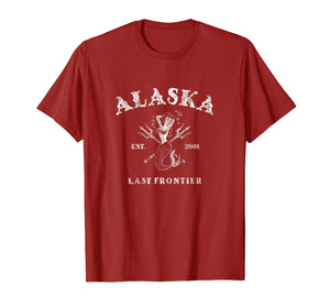 Alaska AK T-Shirt Vintage Mermaid Nautical Tee