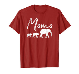 MAMA Shirt ELEPHANT Mother's Day Gifts Mommy Mom Best Top