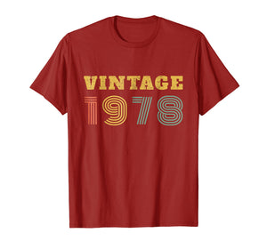41st Birthday Gift Vintage 1978 Year T-Shirt