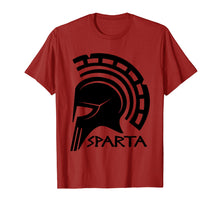 Load image into Gallery viewer, Sparta T-Shirt Spartan Helmet Ancient Greece Greek Military
