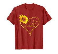 Load image into Gallery viewer, Jesus It&#39;s Not Religion It&#39;s A Relationship Sunflower Tshirt
