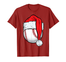 Load image into Gallery viewer, Christmas Baseball Ball Santa T Shirt Boys Men Sport Xmas
