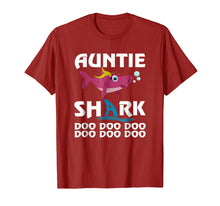 Load image into Gallery viewer, Auntie Shark T-shirt Doo Doo Doo
