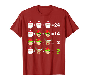 Math Teacher Christmas Shirt - Order of Operations Quiz