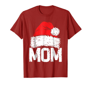 Mom Christmas Santa T Shirt Family Matching Pajamas Mama PJs