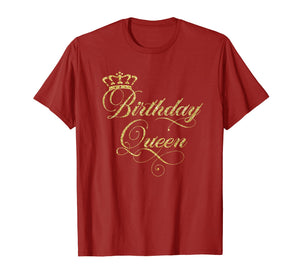 Birthday Queen T-Shirt - Elegant Crown Design