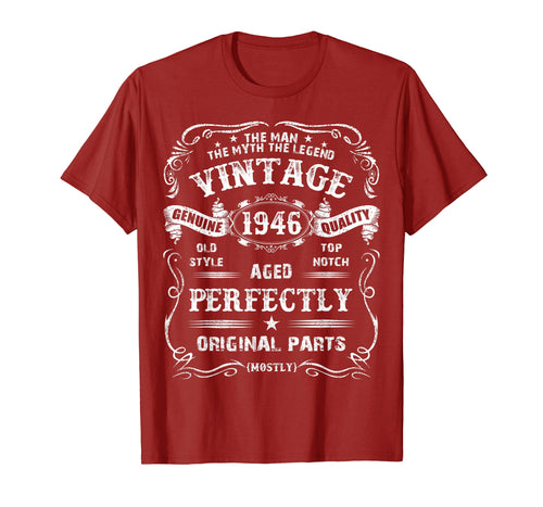 Mens Legends 1946 Old Vintage 63th Birthday Gift Retro T-Shirt T-Shirt