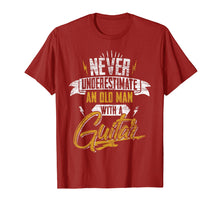 Load image into Gallery viewer, Never Underestimate An Old Man With A Guitar T-Shirt
