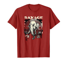 Load image into Gallery viewer, Savage Tshirt - Mad Elephant Urban Art Shirt
