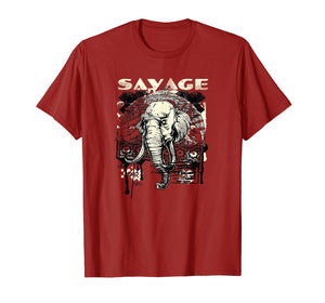 Savage Tshirt - Mad Elephant Urban Art Shirt
