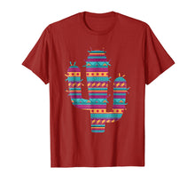 Load image into Gallery viewer, Serape Ethnic Mexican Spanish Style Cactus T-Shirt
