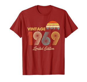 Made in 1969 - Shirt - Vintage 1969 50th Birthday Gift T-Shirt