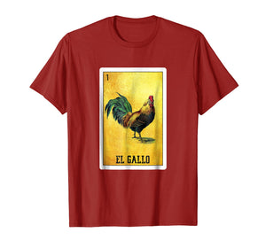 El Gallo Loteria Shirt Mexican Rooster Loteria Card T Shirt