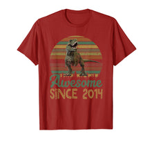 Load image into Gallery viewer, 5th Birthday Gift Shirt Dinosaur 5 Year Old Tshirt
