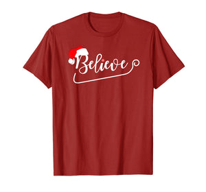 Christmas Santa Believe Xmas Christmas July Holiday Funny T-Shirt