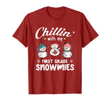 Load image into Gallery viewer, Chillin&#39; With My First Grade Snowmies Teacher Xmas Gifts T-Shirt
