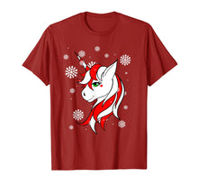 Load image into Gallery viewer, Christmas Unicorn Fun Girls Kids Snowflake Holiday Xmas T-Shirt
