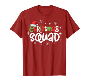 Christmas Squad T shirt Santa Family Matching Pajamas Tee